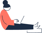 Person working on laptop